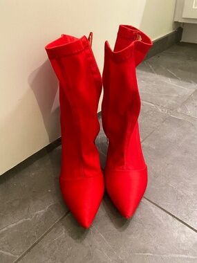 Red sexy Ankle Boots